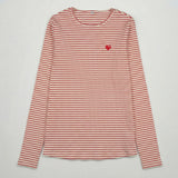 RHODA T-SHIRT RED & CREAM